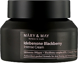 Fragrances, Perfumes, Cosmetics Anti-Aging Idebenone Cream - Mary & May Idebenone Blackberry Complex Intense Cream