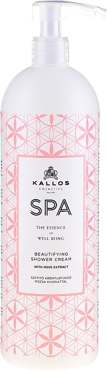 Moisturizing Rose Extract Shower Gel - Kallos Cosmetics Spa Beautifying Shower Cream — photo N3