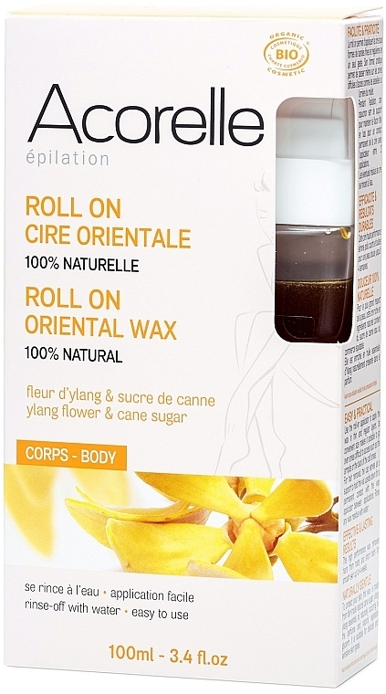 Ylang Oriental Sugar Wax in Cassettes - Acorelle Roll On Ylang Oriental Body Wax — photo N1