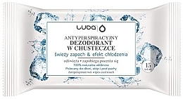 Fragrances, Perfumes, Cosmetics Antiperspirant Wet Wipes with Cooling Effect - Luba Cool Touch Wipes