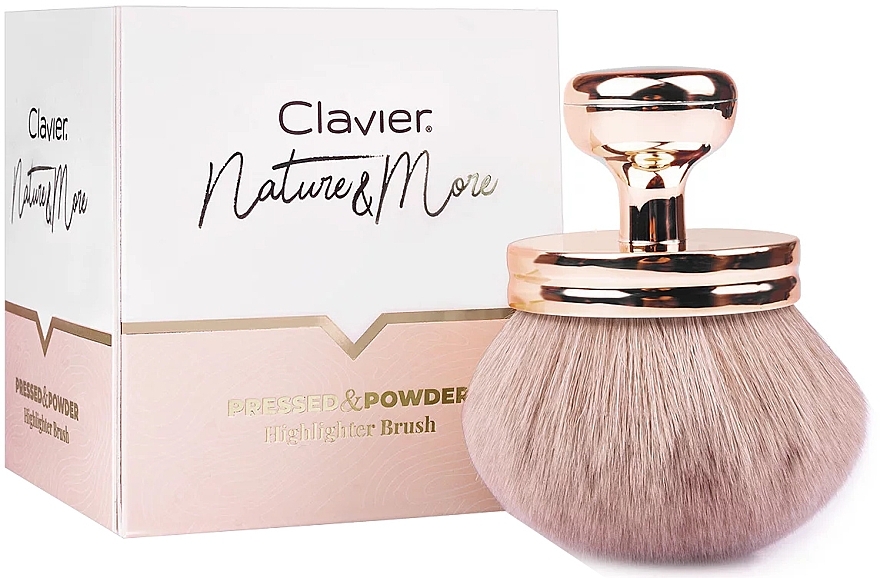 Powder Highlighter Brush - Clavier Nature And More Pressed And Powder Highlighter Brush — photo N3
