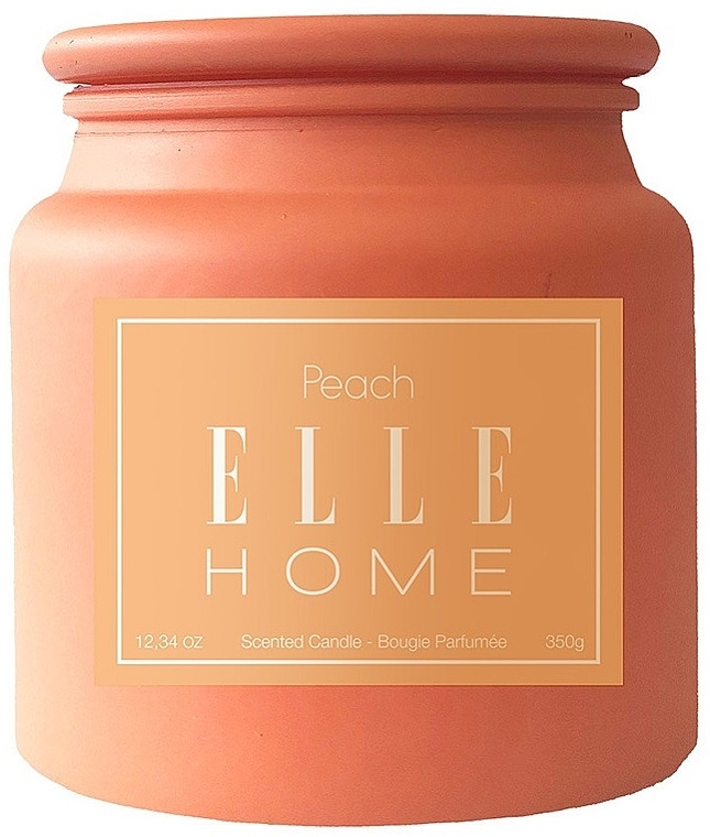 アロマ キャンドル - Elle Home Peach Scented Candle — photo N1