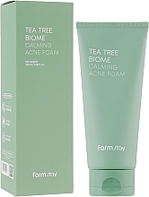 Tea Tree Face Cleansing Foam for Problem Skin - FarmStay Tea Tree Biome Calming Acne Foam — photo N2
