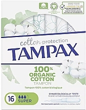 Fragrances, Perfumes, Cosmetics Applicator Tampons, 16 pcs - Tampax Cotton Protection Super