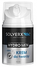 Moisturising Face Cream for Men - Solverx Hydro Men — photo N1