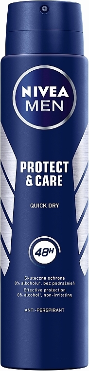 Antiperspirant Deodorant Spray "Protection and Care" - NIVEA Protect&Care 48 hour — photo N1