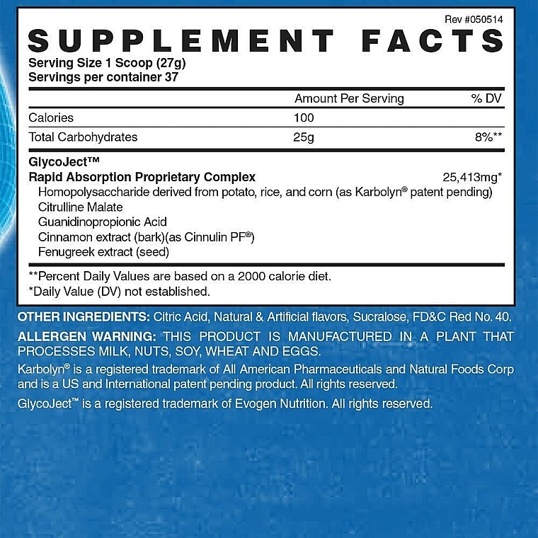 Dietary Supplement Powder with Watermelon Flavor - Evogen GlycoJect Watermelon — photo N2