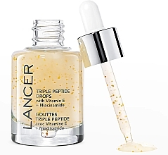 Concentrated Anti-Aging Elixir - Lancer Triple Peptide Drops with Vitamin E + Niacinamide — photo N2