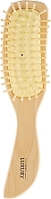 Fragrances, Perfumes, Cosmetics Massage Hair Brush, HB-03-10, wooden, curved - Beauty LUXURY