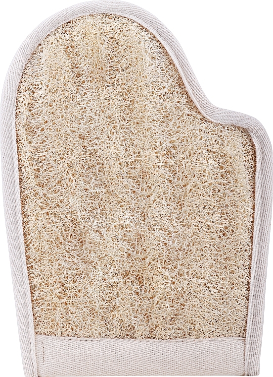 Loofah & Cotton Massage Bath Sponge-Mitten, 7255 - Titania — photo N1