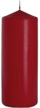 Fragrances, Perfumes, Cosmetics Cylindrical Candle 80x200 mm, burgundy - Bispol