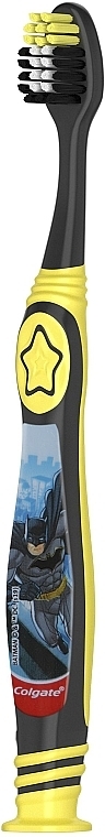 Kids Toothbrush Soft, 6+, "Batman", black - Colgate Smiles Toothbrush — photo N2