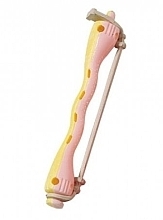 Hair Curlers "Sinus" with Round Ring, yellow-pink, d7.5 - Comair — photo N1