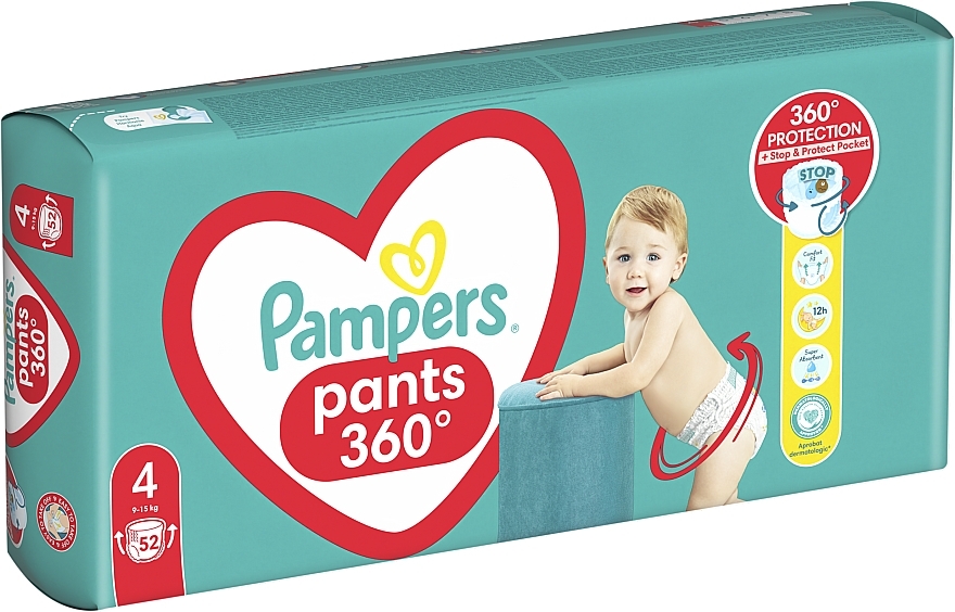 Diaper Pants, size 4 (maxi), 9-15 kg, - Pampers Pants Maxi — photo N8