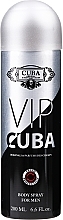 Fragrances, Perfumes, Cosmetics Cuba VIP Body Spray For Men - Body Deodorant Spray