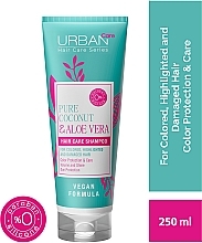 Color Protection Shampoo - Urban Pure Coconut & Aloe Vera Hair Shampoo — photo N2