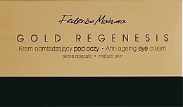 Fragrances, Perfumes, Cosmetics Rejuvenating Eye Cream - Federico Mahora Gold Regenesis