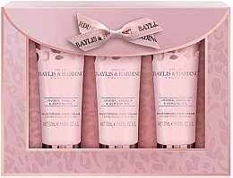 Fragrances, Perfumes, Cosmetics Set - Baylis & Harding Jojoba, Vanilla & Almond Oil Hand Cream Set (h/cr/50mlx3)