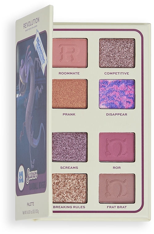 Eyeshadow Palette - Makeup Revolution x Monsters University Card Palette Randall Scare — photo N1