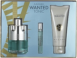 Fragrances, Perfumes, Cosmetics Azzaro Wanted Tonic Gift Set - Set (edt/100ml + edt/7.5ml + h&b/shmp/100ml)