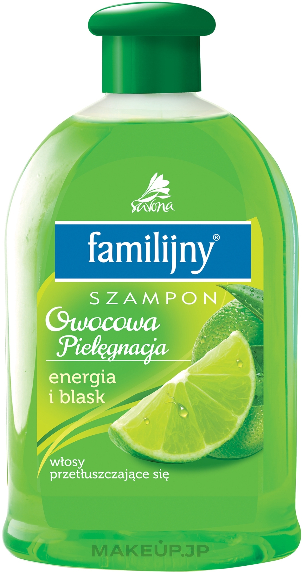 Oily Hair Shampoo - Pollena Savona Familijny Fruity Care Shampoo Energy & Shine — photo 500 ml