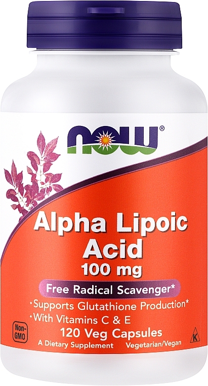 Alpha Lipoic Acid with Vitaminc C & E, 100 mg - Now Foods Alpha Lipoic Acid — photo N1