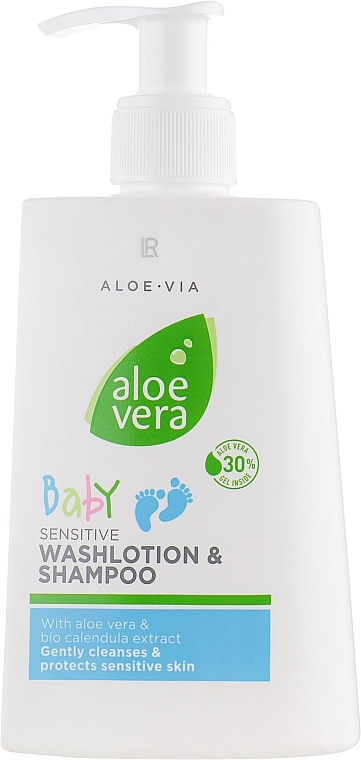 Gentle Baby Shampoo & Body Wash - LR Health & Beauty Aloe Vera Baby Sensitive Wash Lotion & Shampoo — photo N1