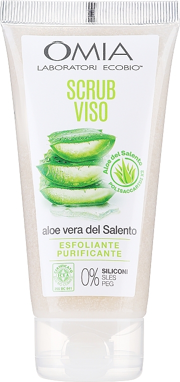 Aloe Vera Face Scrub - Omia Labaratori Ecobio Aloe Vera Face Scrub — photo N1