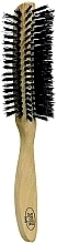 Fragrances, Perfumes, Cosmetics Semicircular Wooden Hair Brush, beige - 3ME Maestri Classic