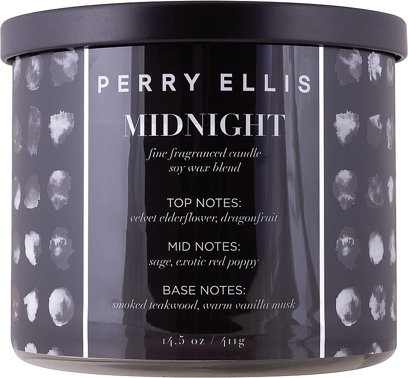 Scented Candle - Perry Ellis Midnight Fine Fragrance Candle — photo N1