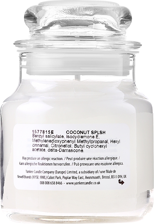 Scented Candle in Jar - Yankee Candle Coconut Splash — photo N2