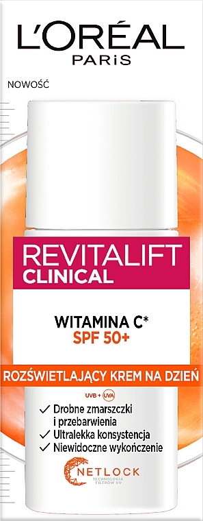 Brightening Day Cream SPF 50+ - L'Oreal Paris Revitalift Clinical — photo N2