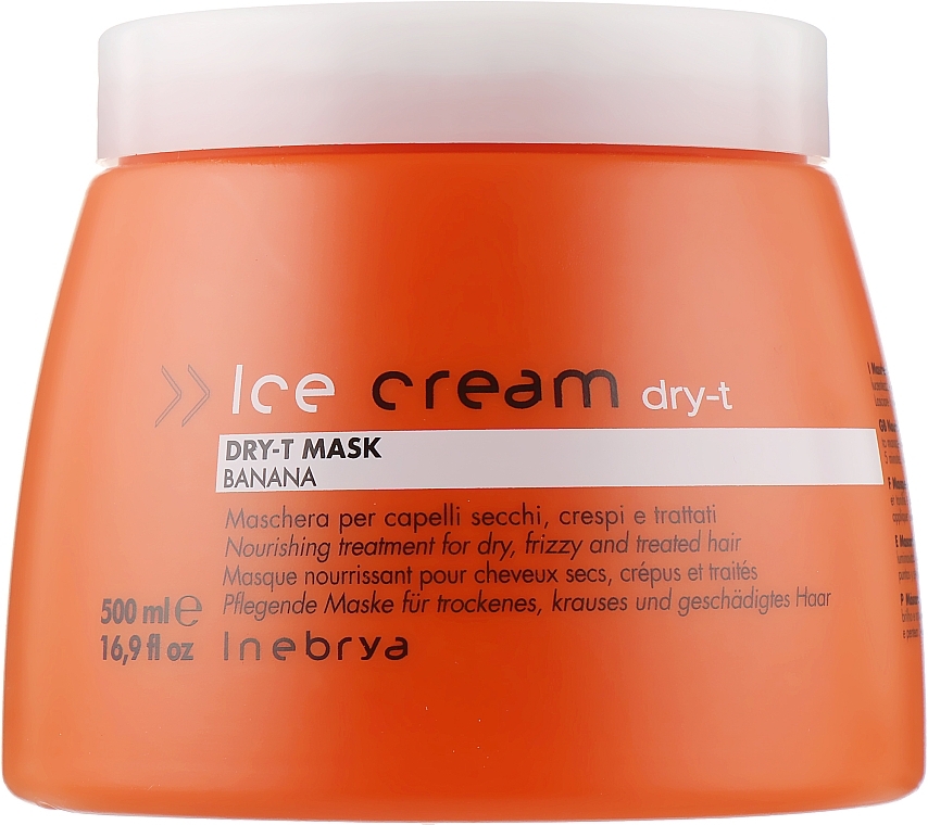 Dry, Colored & Waved Hair Mask - Inebrya Ice Cream Dry-T Mask — photo N5