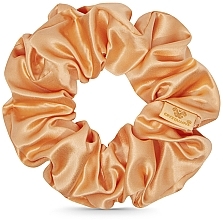 Silk Scrunchie, peach - Crystallove Silk Hair Band Peach Fuzz — photo N8