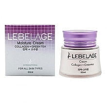 Fragrances, Perfumes, Cosmetics Moisturizing and Nourishing Collagen and Green Tea Cream - Lebelage Collagen+Green Tea Moisture Cream