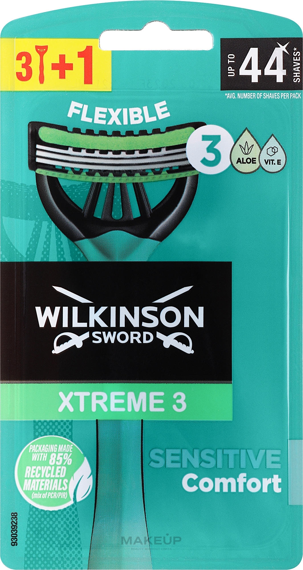 Shaving Razor - Wilkinson Sword Xtreme 3 Sensitive — photo 4 ЊВ.