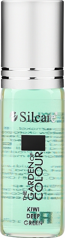Nail & Cuticle Oil - Silcare The Garden of Colour Cuticle Oil Roll On Kiwi Deep Green — photo N1