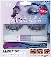 Set - Kiss Falscara Eyelash Starter Kit (bond/9g + applicator + wisps) — photo N1