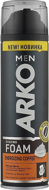 Shaving Foam with Coffee Beans Extract - Arko Men Shaving Foam Energizing Coffee — photo N1