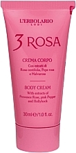 Fragrances, Perfumes, Cosmetics Body Cream “3 Roses” - L'Erbolario Body Cream 3 Rosa