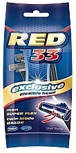 Disposable Women Razor, 5 pcs. - Mattes Red 33 Exclusive — photo N1