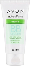 Fragrances, Perfumes, Cosmetics Mattifying BB Cream 5 in 1 SPF 15 - Avon Nutra Effects Matte BB Cream With Willow Leaf And Rice Extract