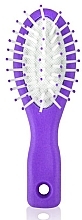 Massage Hair Brush (mini size), purple - Donegal — photo N1