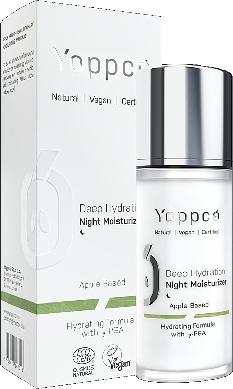 Moisturizing Night Face Cream - Yappco Deep Hydration Moisturizer Night Cream — photo N1