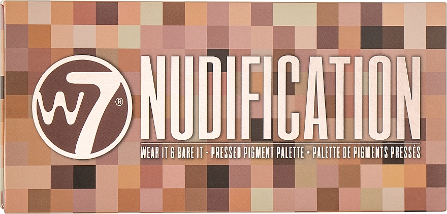 Eyeshadow Palette - W7 Nudification Pressed Pigment Palette — photo N2