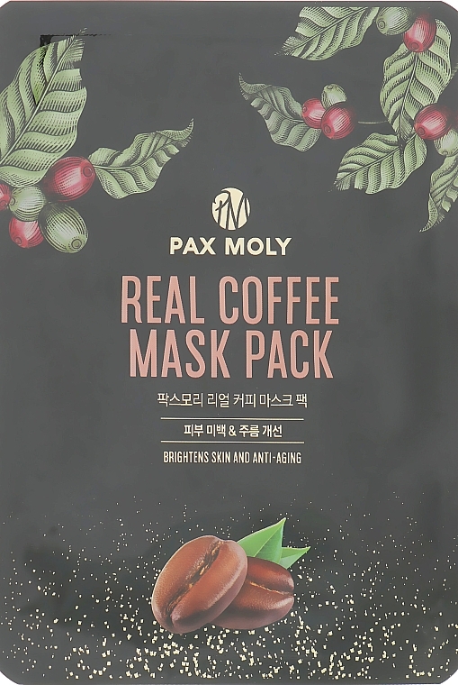 Coffee Sheet Mask - Pax Moly Real Coffee Mask Pack — photo N3