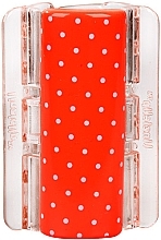 Fragrances, Perfumes, Cosmetics Hair Clip - Linziclip Maxi Hair Clip With Orange Polka Dots