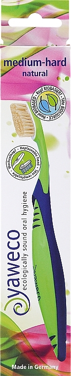 Toothbrush with Refill Head, green 2 - Yaweco — photo N1