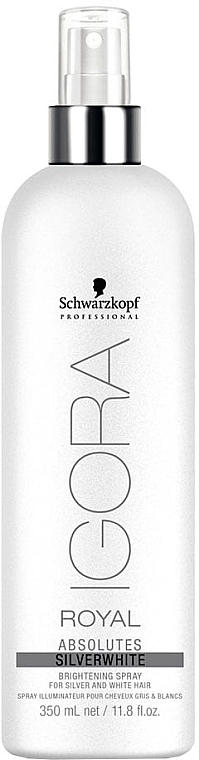 Lightening Hair Spray - Schwarzkopf Professional Igora Royal Absolutes Silverwhite Brightening Spray — photo N1