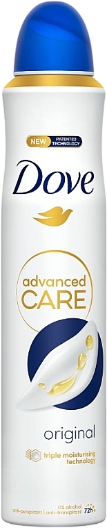 Antiperspirant Deodorant - Dove Advanced Care Original Antiperspirant Deodorant Spray — photo N1